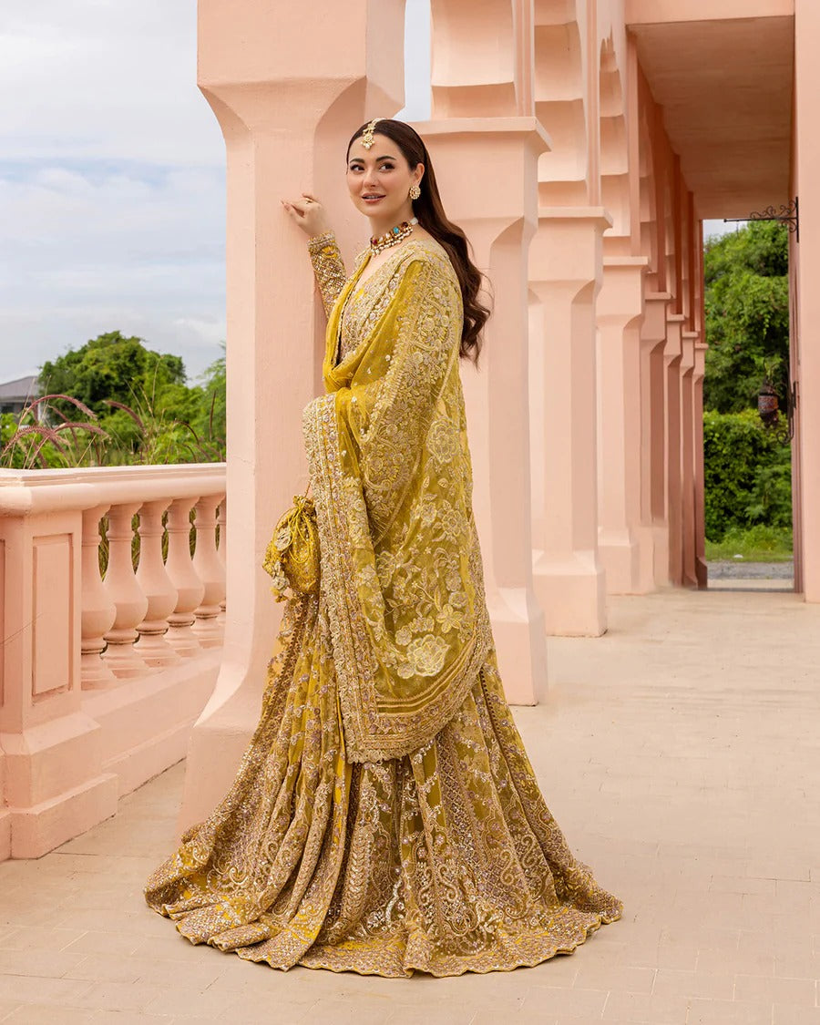 Faiza Saqlain | 3 Piece Unstitched Embroidered Organza | Melita