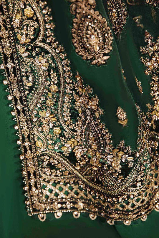 Maroa B. | 3 Piece Unstitched Embroidered Velvet | BD 2904