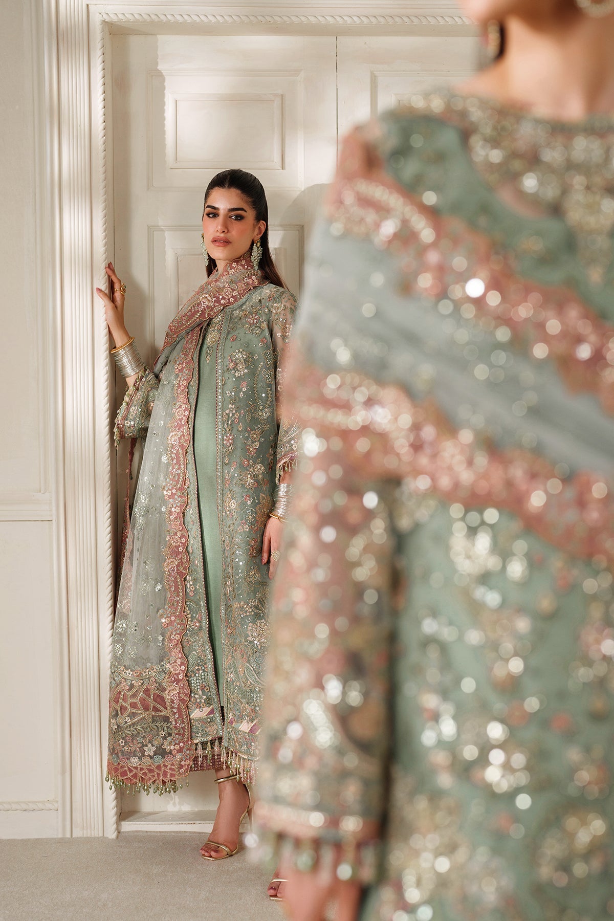 Baroque | 3 Piece Unstitched Embroidered Organza | CH14-06