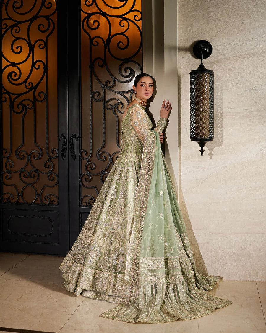 Faiza Saqlain | 3 Piece Unstitched Organza Bridal | Syene