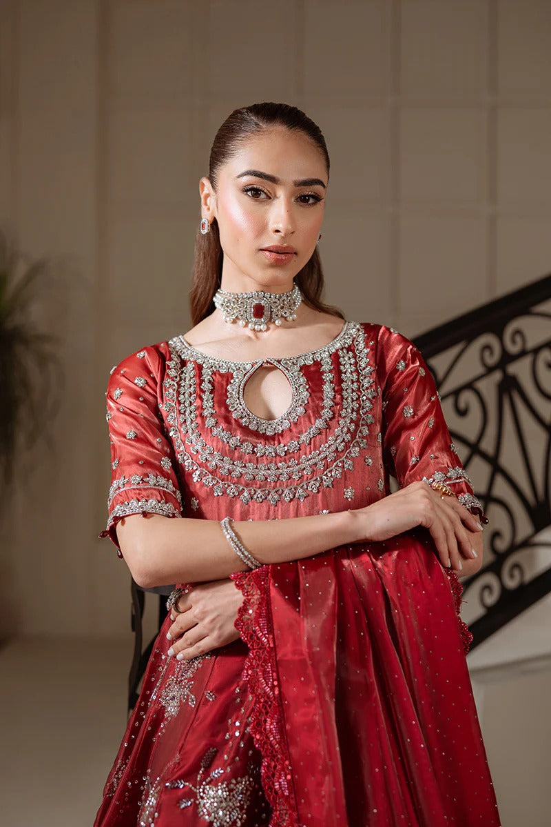 Kanwal Malik | 3 Piece Unstitched Organza Silk | MEHRUNNISA