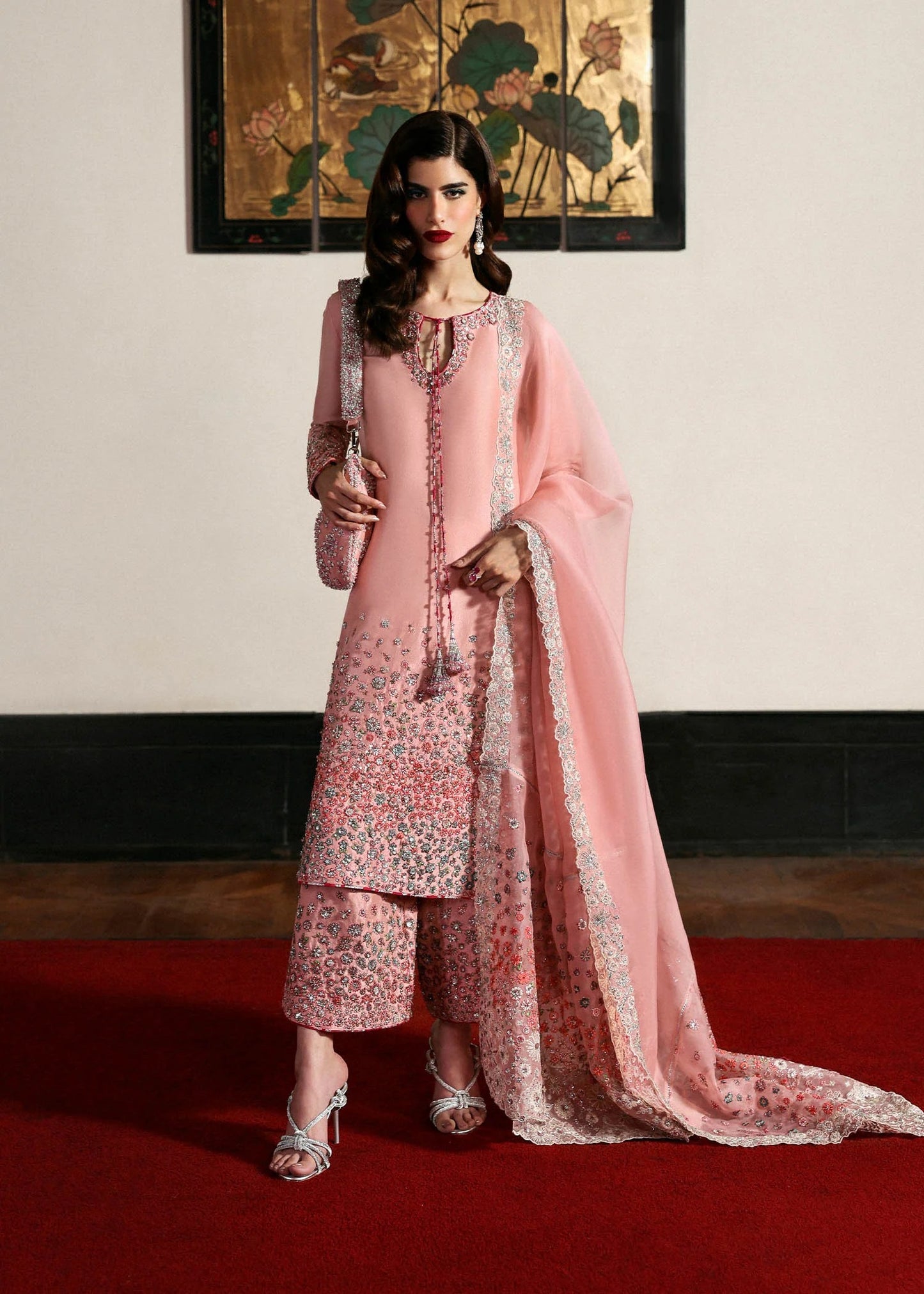 Hussain Rehar | 3 Piece Unstitched Raw Silk | Evara