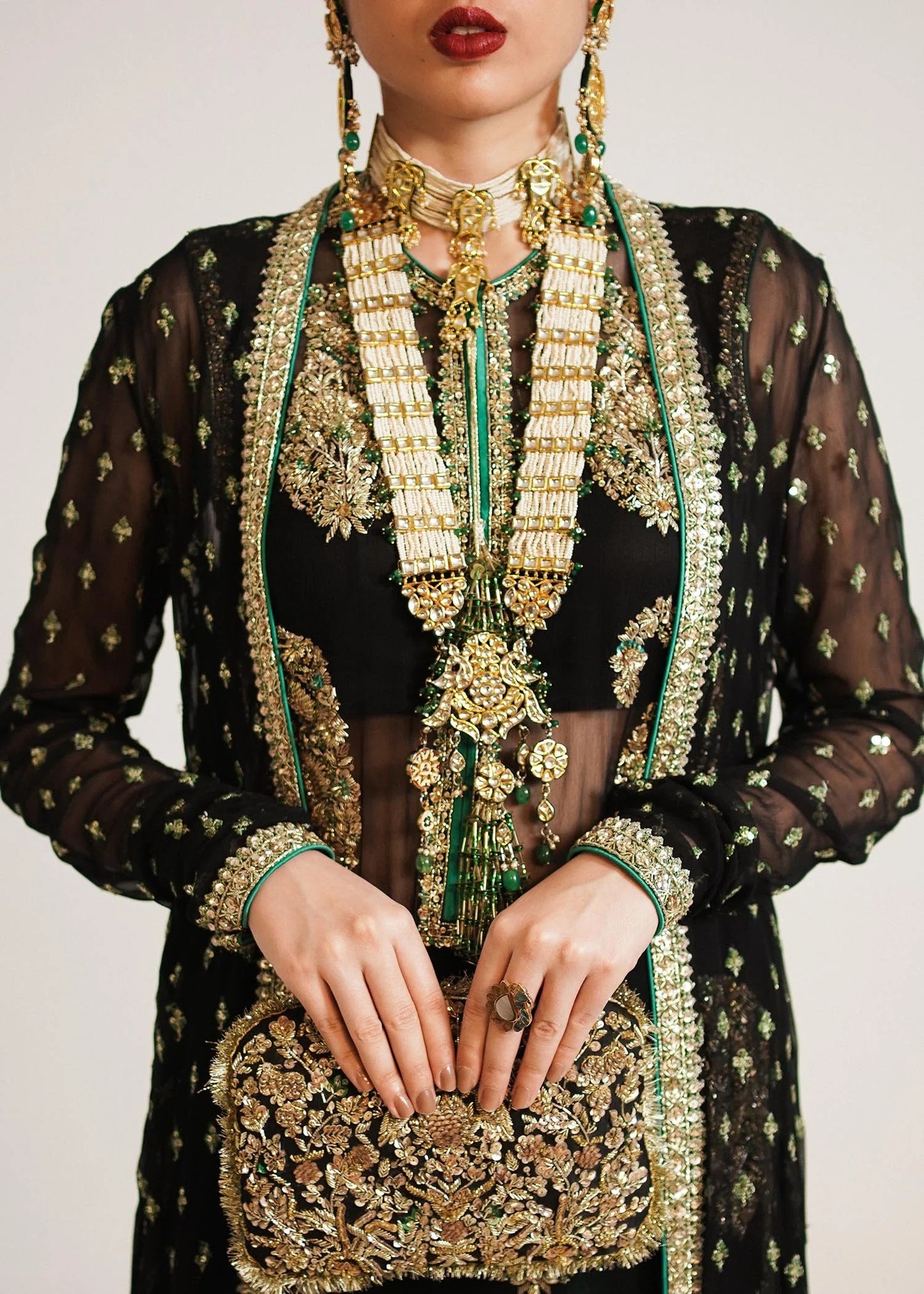 Hussain Rehar | 3 Piece Unstitched Embroidered Satin Silk | Raina