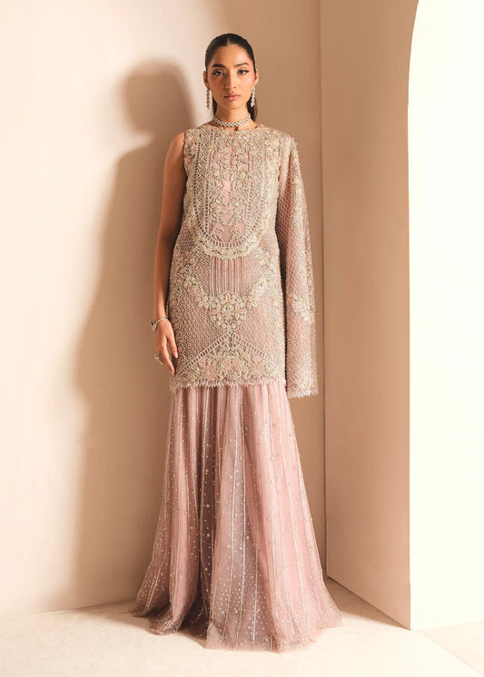 Saira Shakira | 3 Piece Unstitched Embroidered Net Outfit | Lush