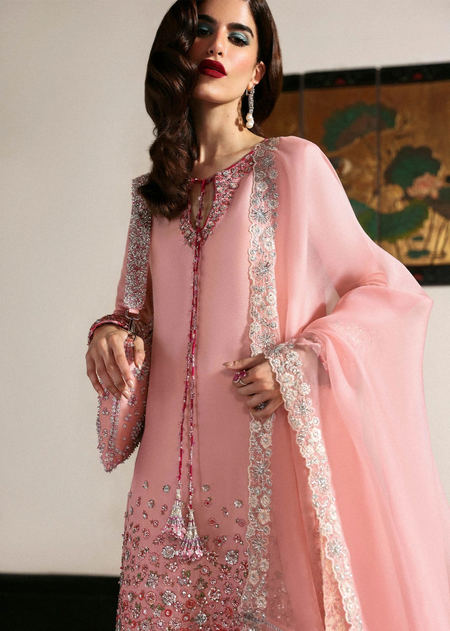 Hussain Rehar | 3 Piece Unstitched Raw Silk | Evara