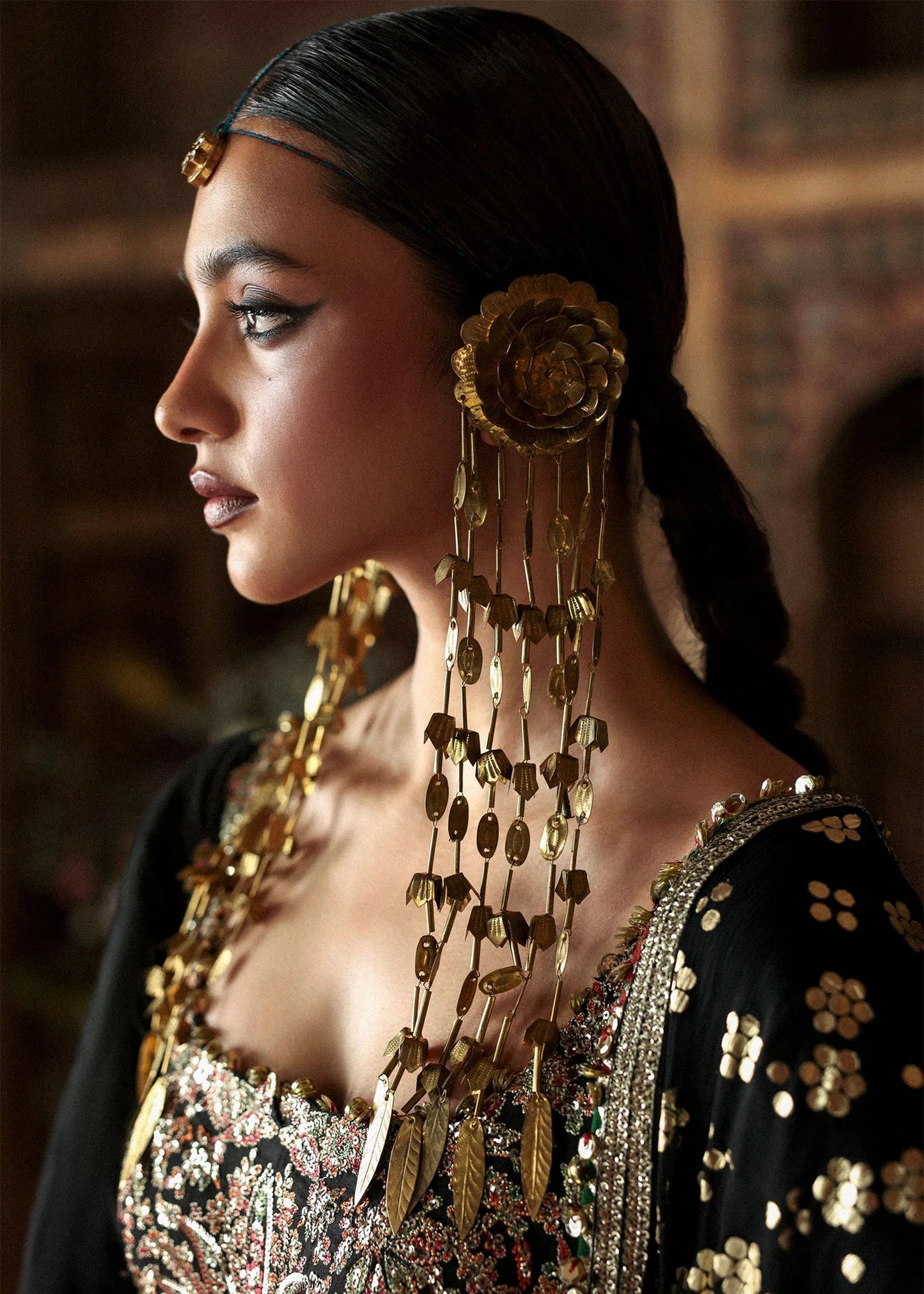 Hussain Rehar | 3 Piece Unstitched Embroidered Raw Silk | Noor Jehan