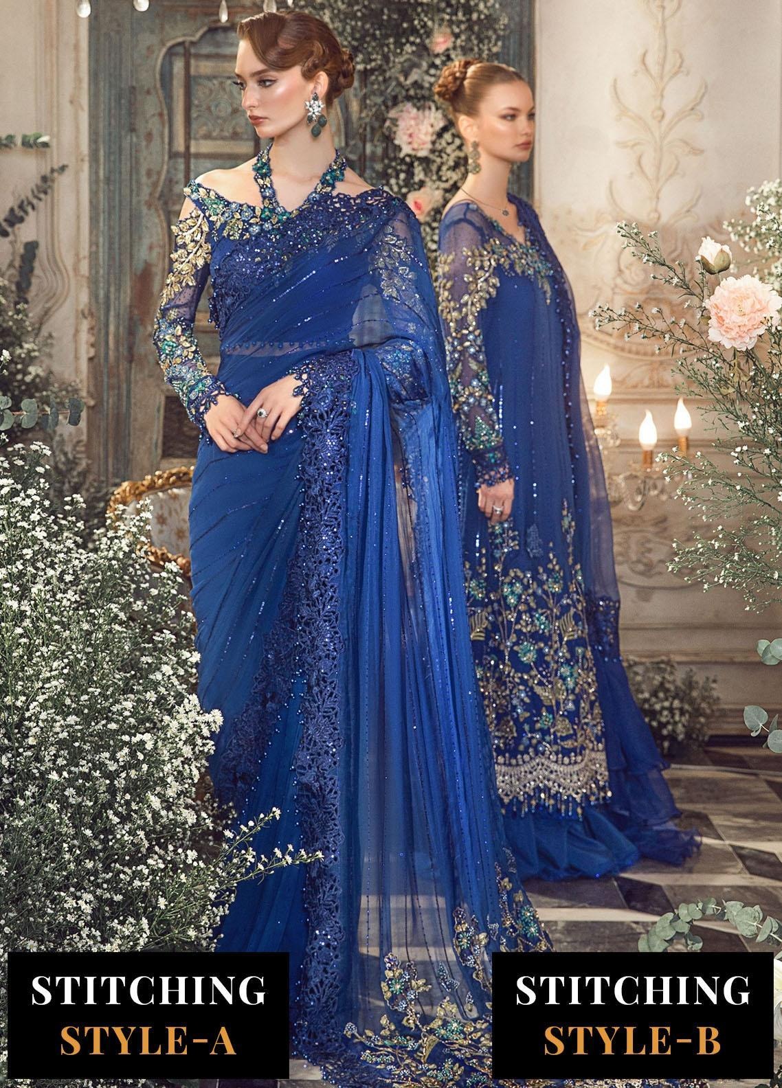 Maria B. | Embroidered Organza Suits Unstitched 4 Piece | MB23MW D2
