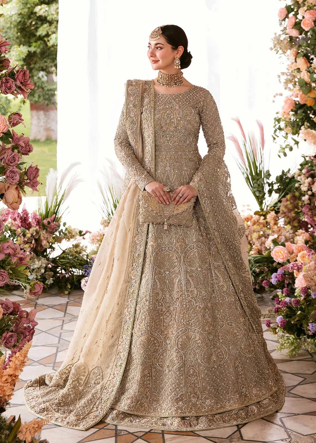 Kanwal Malik | 3 Piece Unstitched Organza Lehnga | Minha