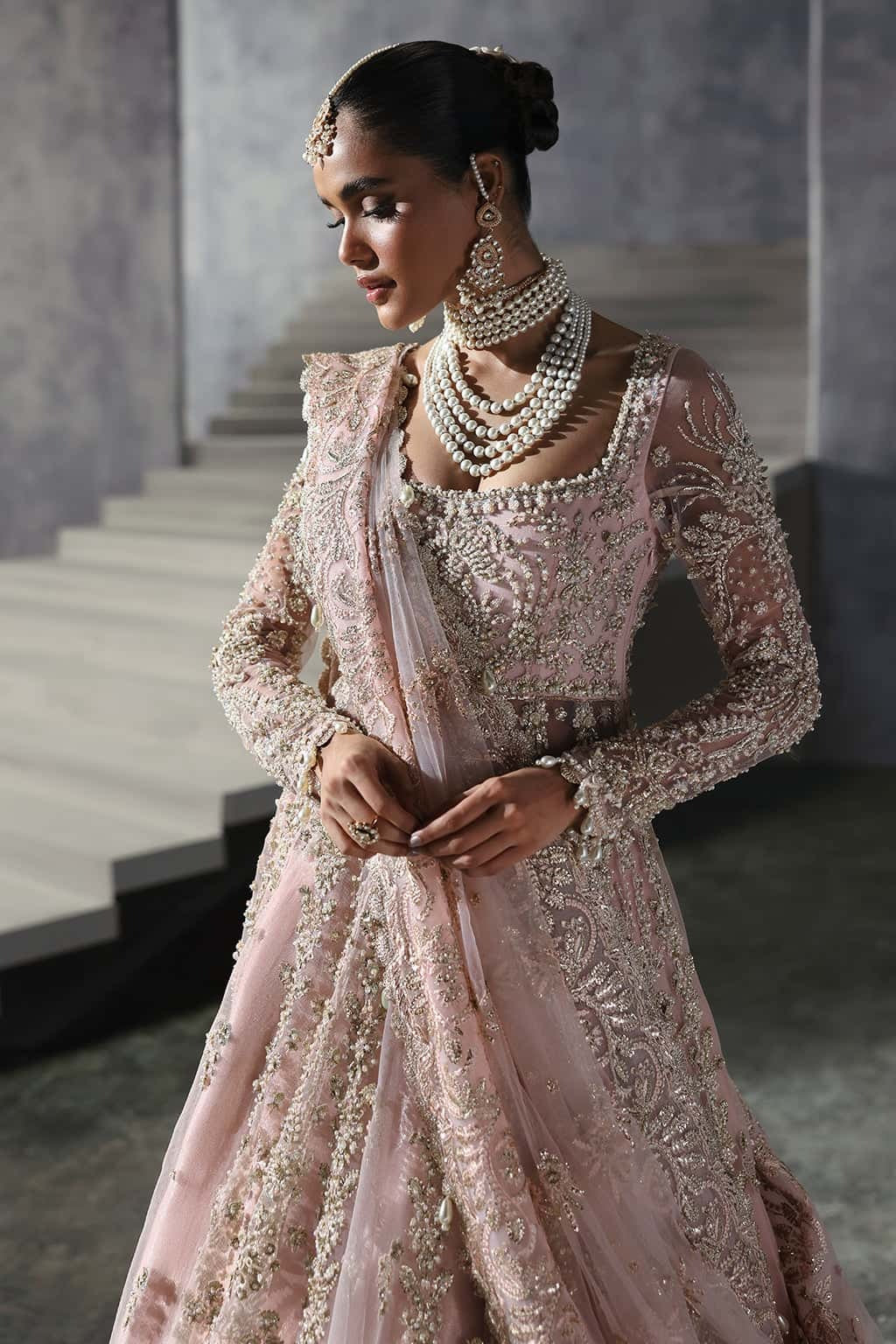 Afrozeh | Embellished Embroidered Bridal Dress | Sofia