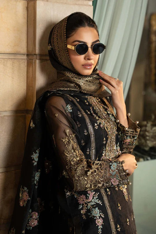 Maria B. | 3 Piece Embroidered Organza Suit | SF-EF25-24