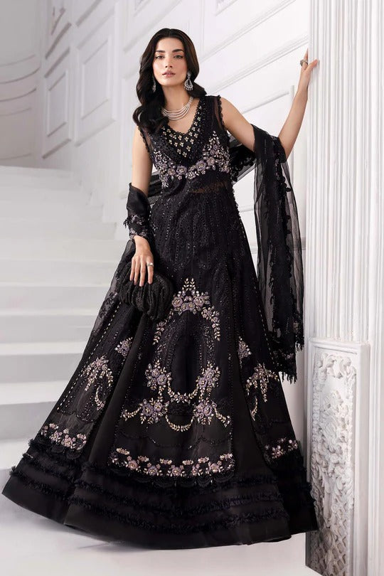 Maria B. | 3 Piece Unstitched Embroidered Organza Suit | BD-3004