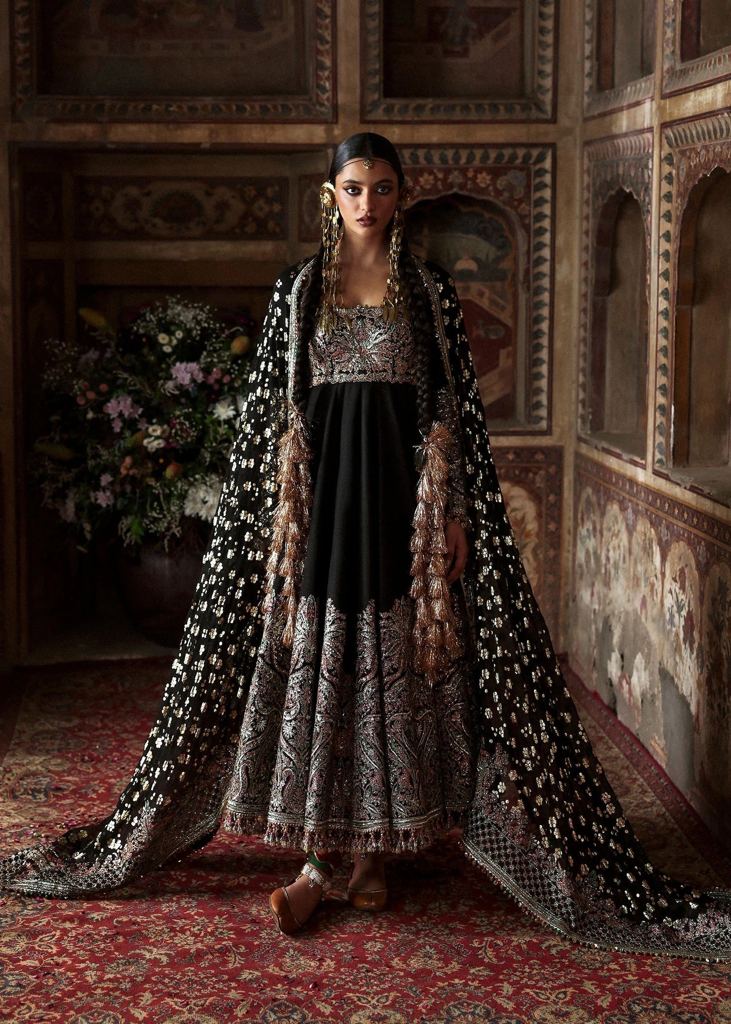 Hussain Rehar | 3 Piece Unstitched Embroidered Raw Silk | Noor Jehan
