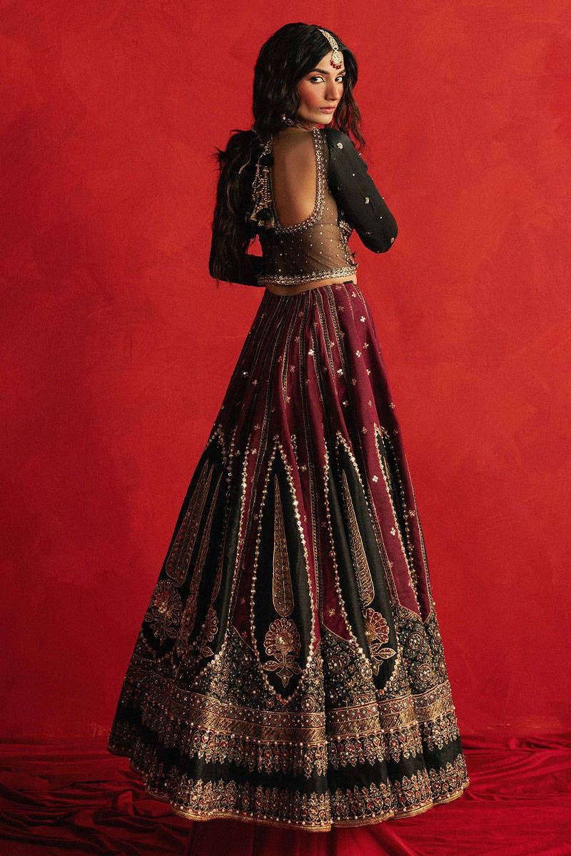 MNR |  3 Piece Unstitched Embroidered Indian Silk | Dil Raas