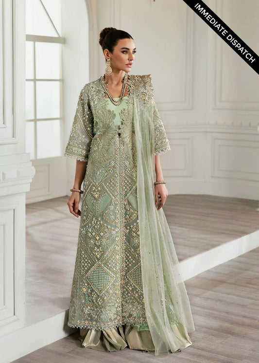 Crimson | 4 Piece Unstitched Embroidered Organza | Art Deco Glitz