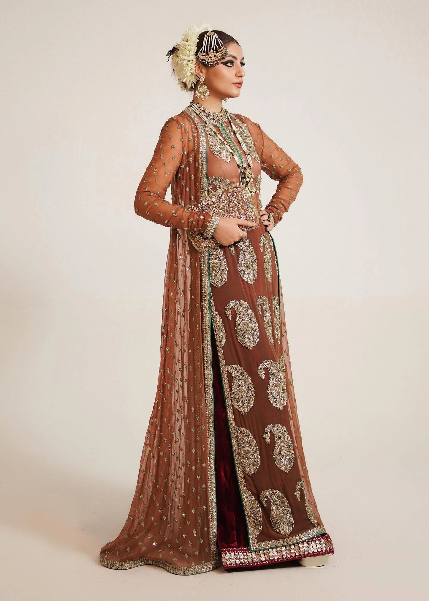 Hussain Rehar | 3 Piece Unstitched Embroidered Satin Silk | Shamma