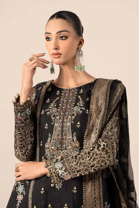 Maria B. | 3 Piece Embroidered Organza Suit | SF-EF25-24