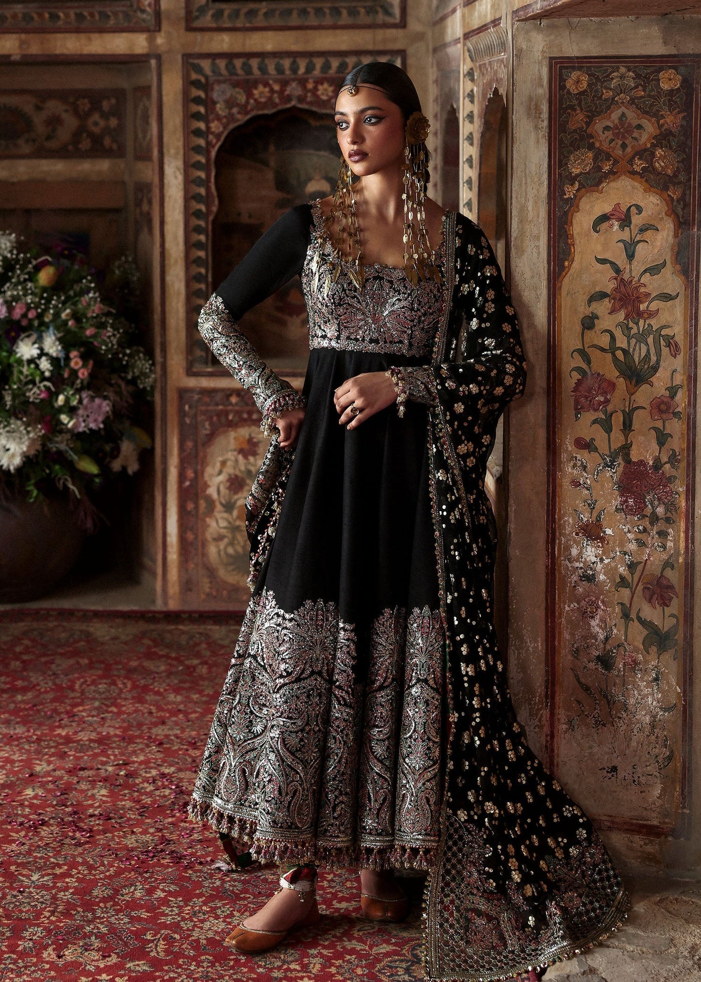 Hussain Rehar | 3 Piece Unstitched Embroidered Raw Silk | Noor Jehan