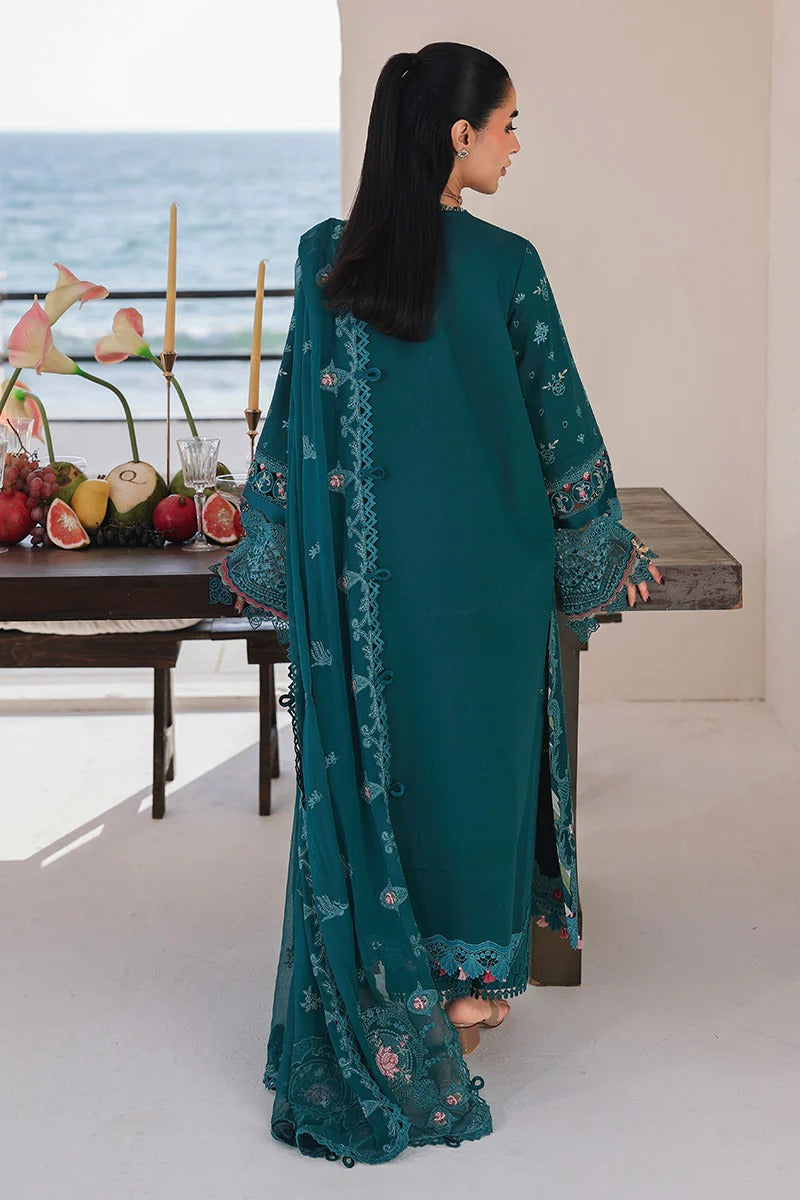 Qalamkar | 3 Piece Unstitched Embroidered Lawn | SA-04 ELIF