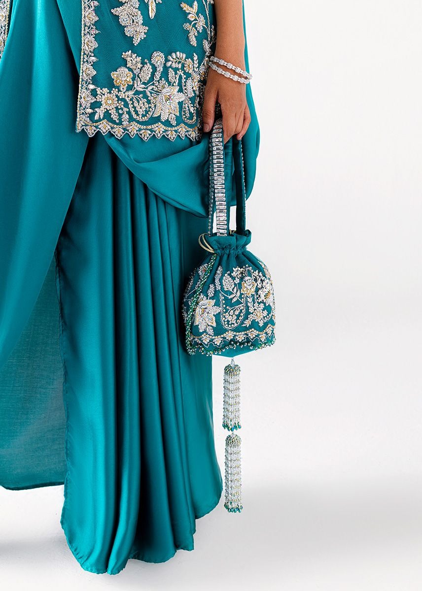 Sara Rohale Asghar | 3 Piece Unstitched Embroidered Silk | Zumrud Ayin