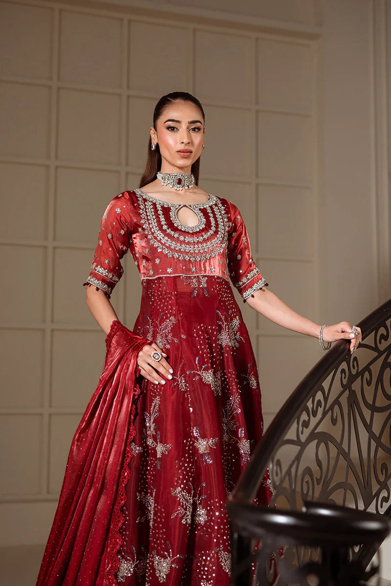 Kanwal Malik | 3 Piece Unstitched Organza Silk | MEHRUNNISA