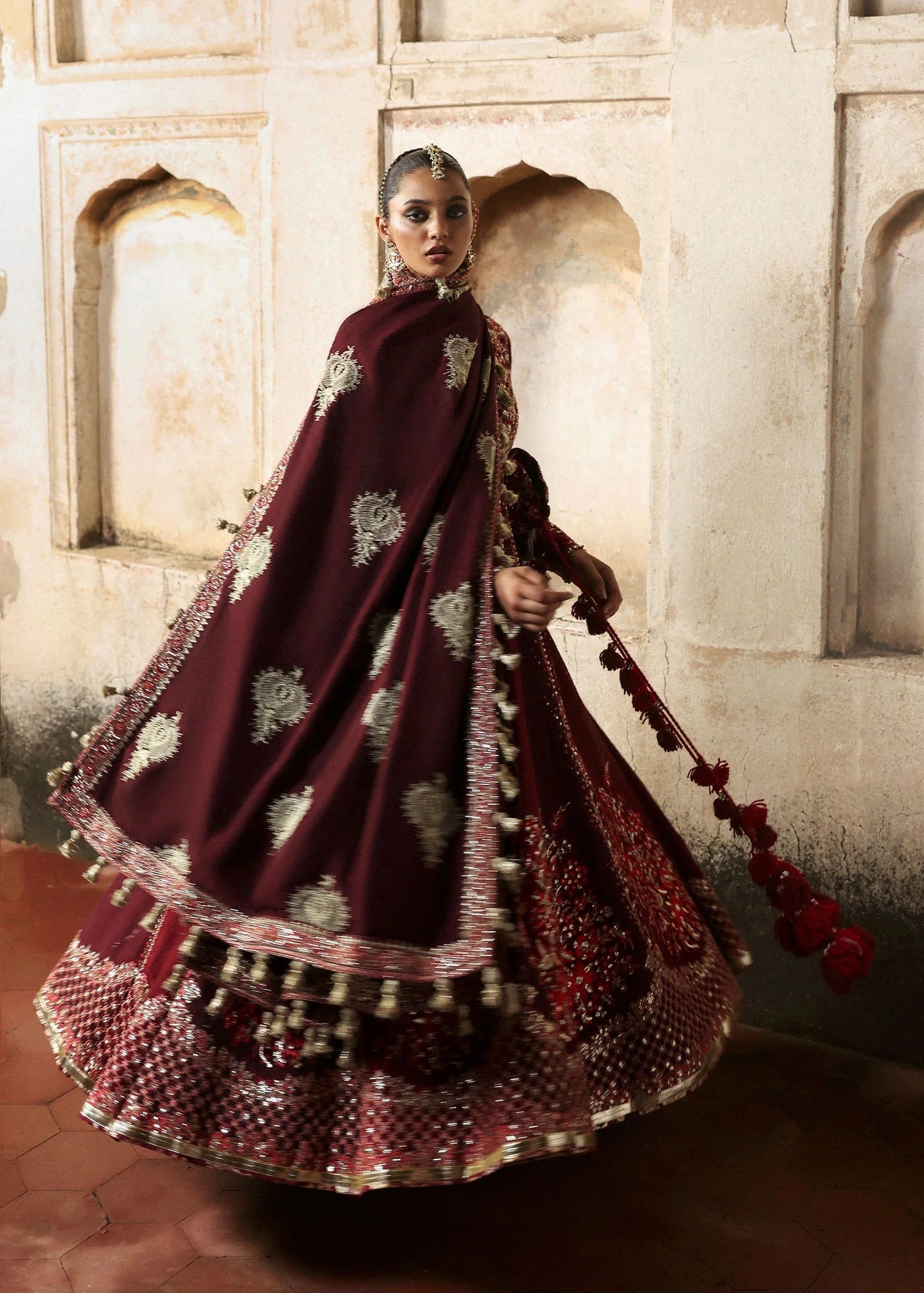 Hussain Rehar | 3 Piece Unstitched Embroidered Raw Silk | Gulnar