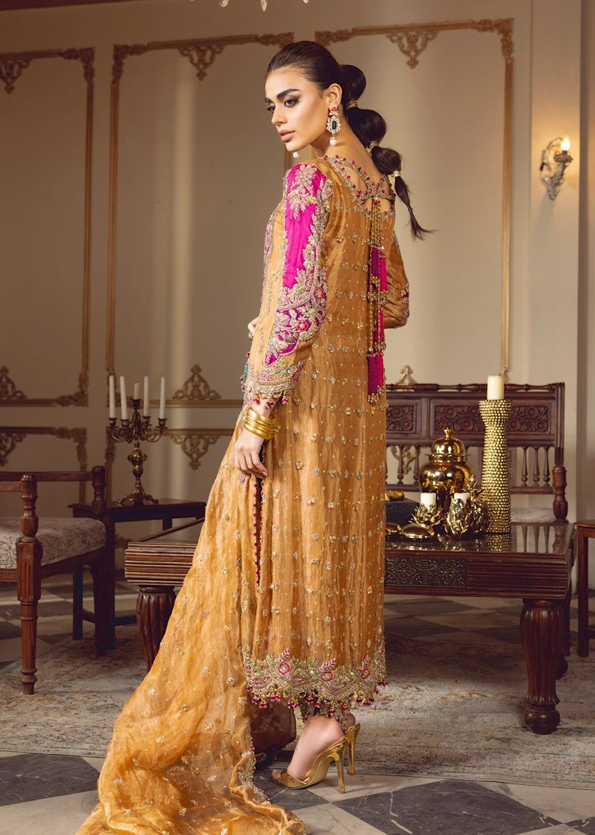 Sara Rohale Asghar | 3 Piece Unstitched Embroidered Raw Silk | Sultanique