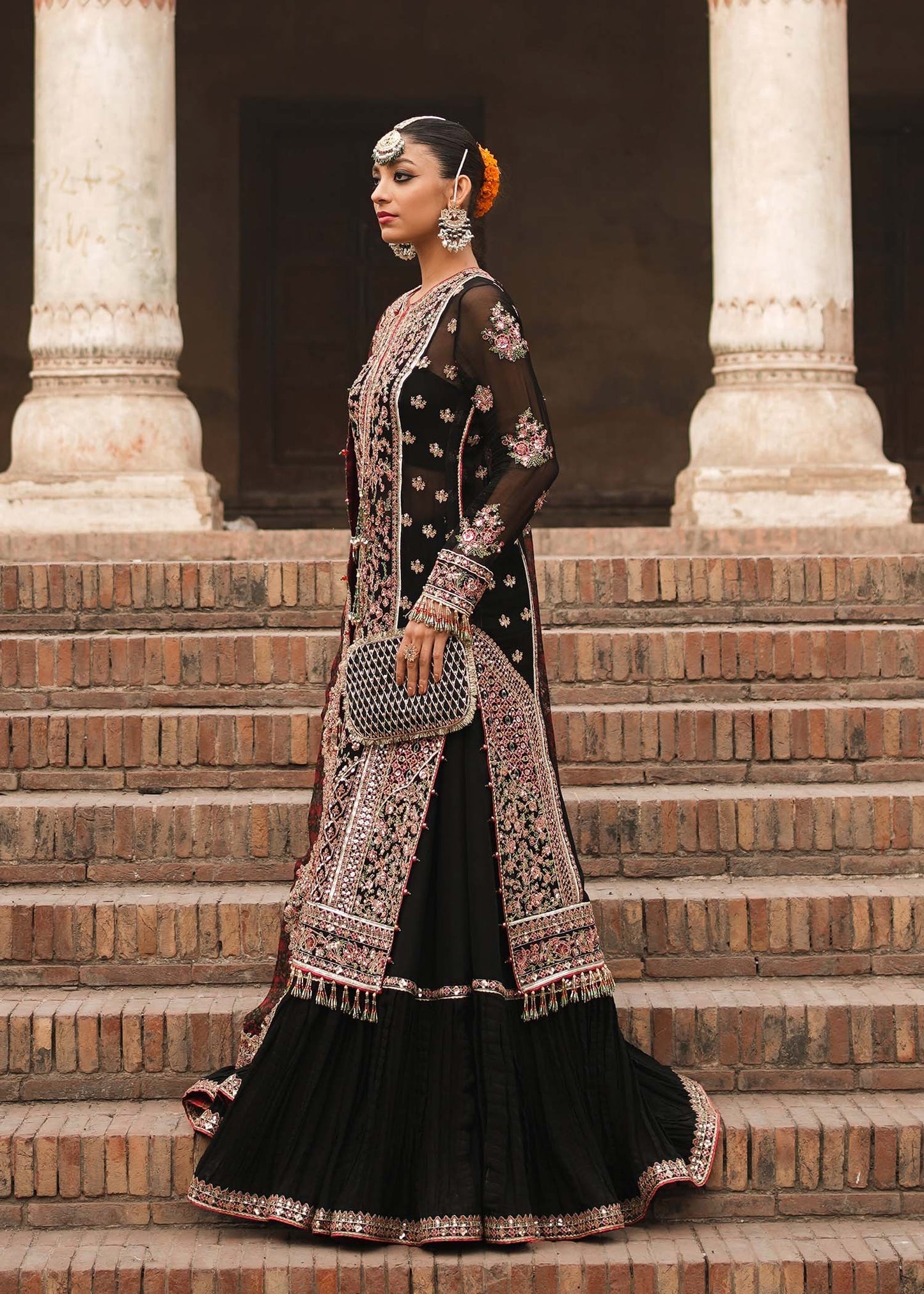 Hussain Rehar | 3 Piece Unstitched Embroidered Chiffon | Haqeeqat