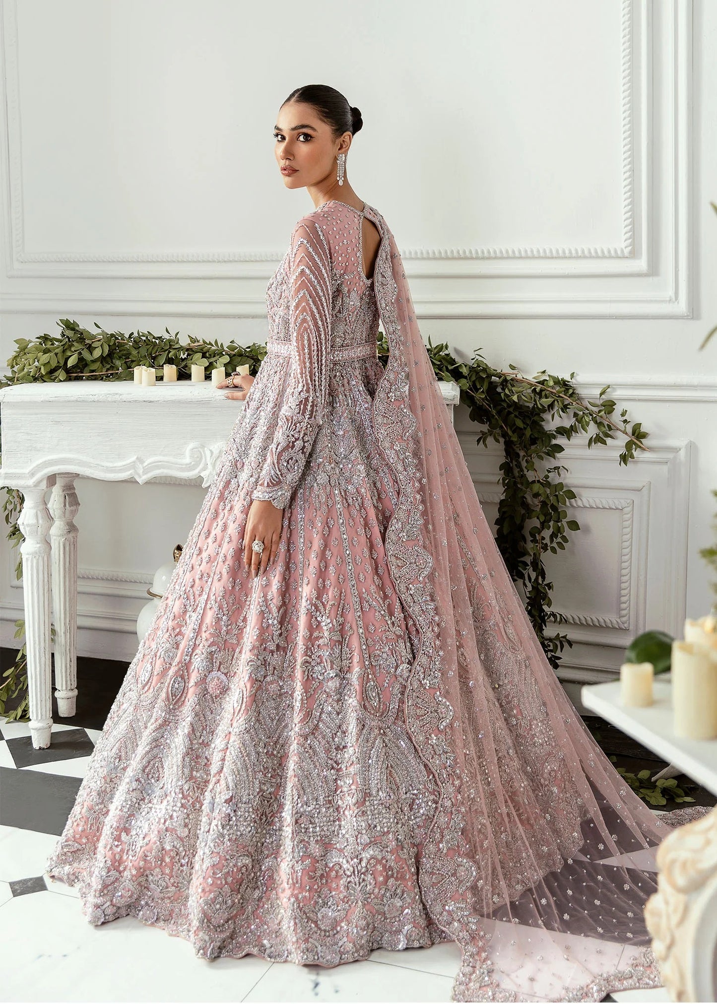 Akbar Aslam |  Bridal Net Maxi | HYACINTH