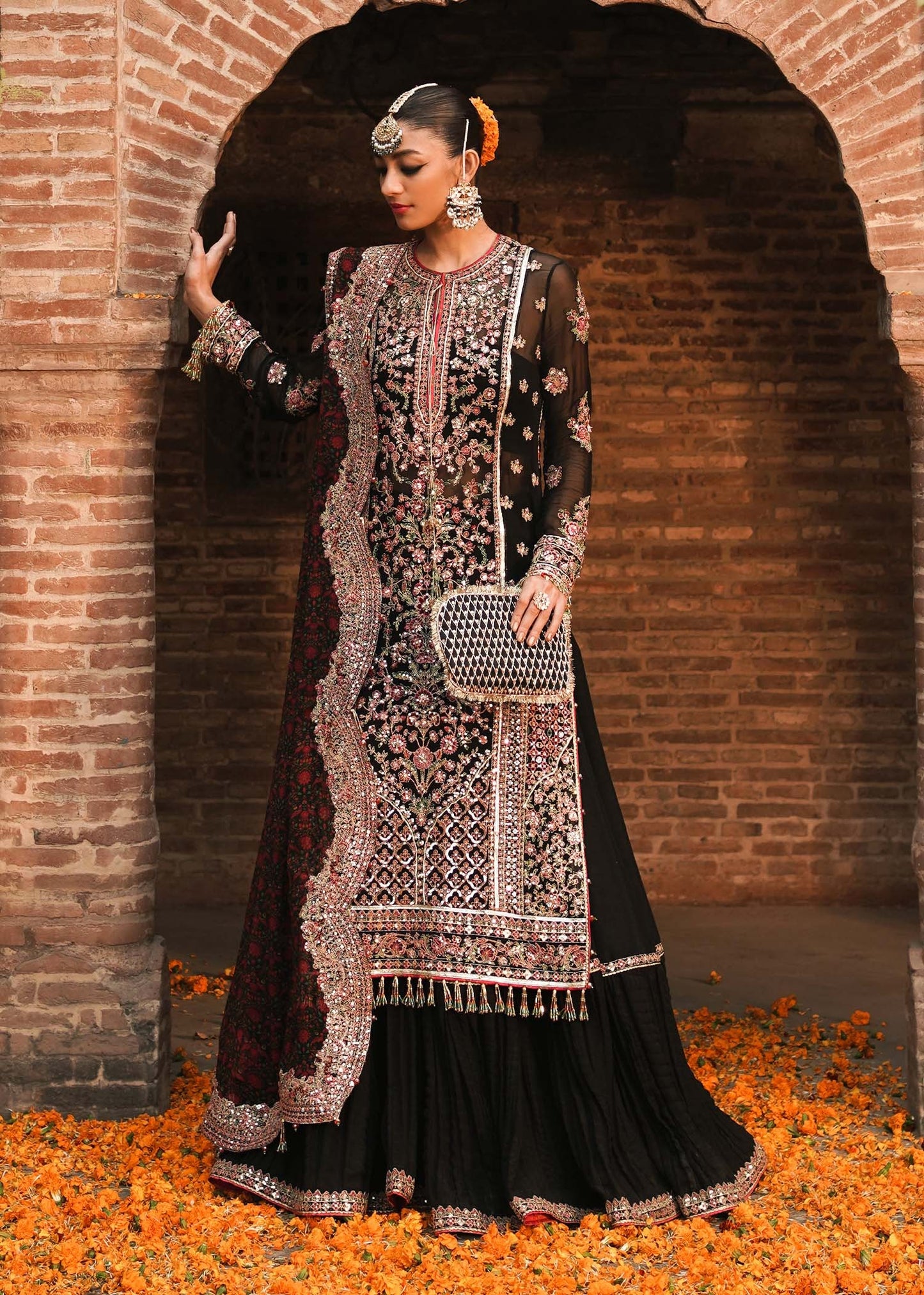 Hussain Rehar | 3 Piece Unstitched Embroidered Chiffon | Haqeeqat
