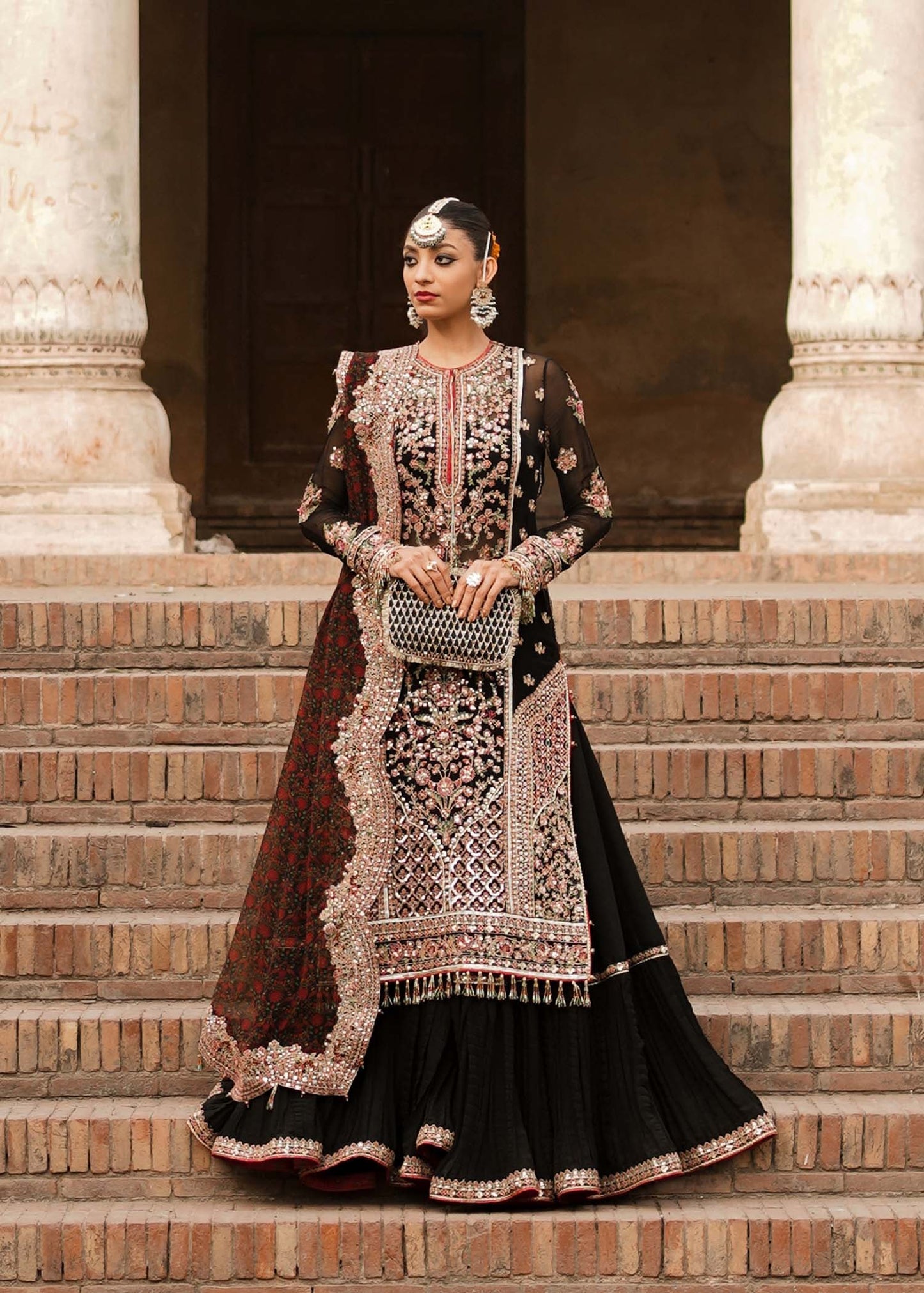 Hussain Rehar | 3 Piece Unstitched Embroidered Chiffon | Haqeeqat