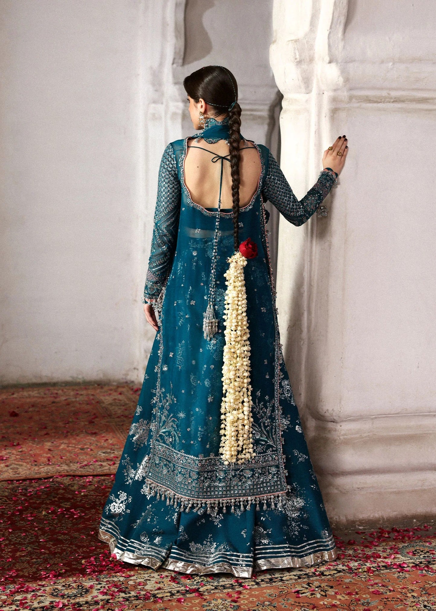 Hussain Rehar | 3 Piece Unstitched Embroidered Organza | Zebunisa
