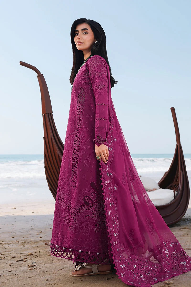 Qalamkar | 3 Piece Unstitched Embroidered Lawn | SA-01 ZARA