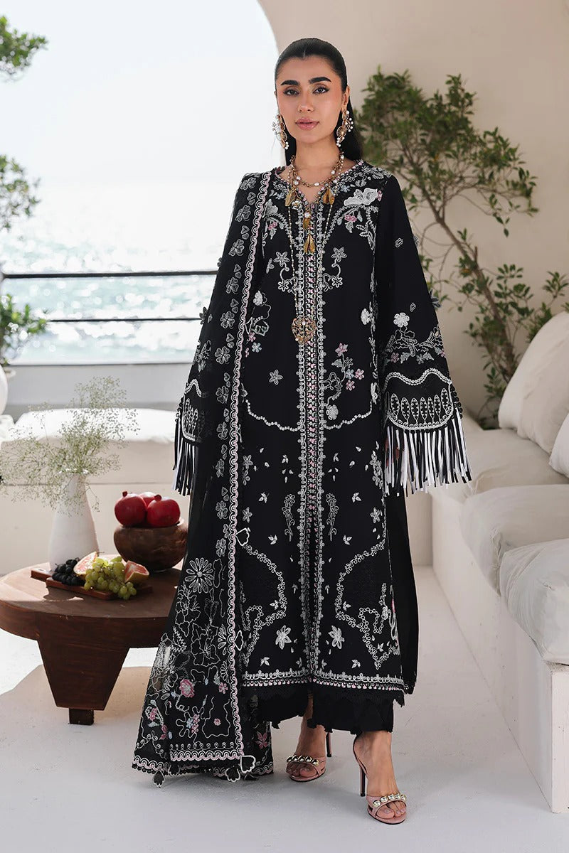 Qalamkar | 3 Piece Unstitched Embroidered Lawn | SA-02 LIANA