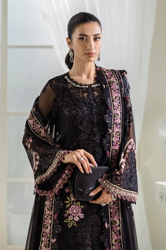 Maria B. | 3 Piece Unstitched Embroidered Chiffon Suit | MPC-25-104