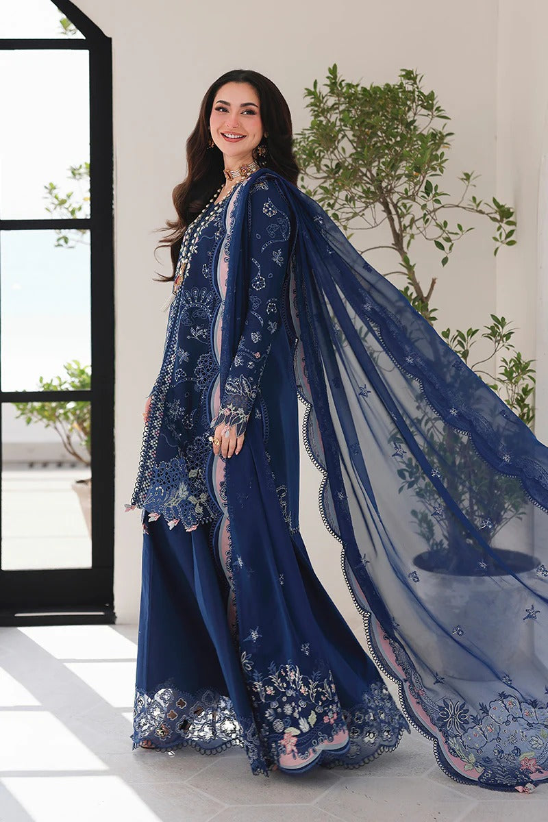 Qalamkar | 3 Piece Unstitched Embroidered Lawn | SA-16 ESMA