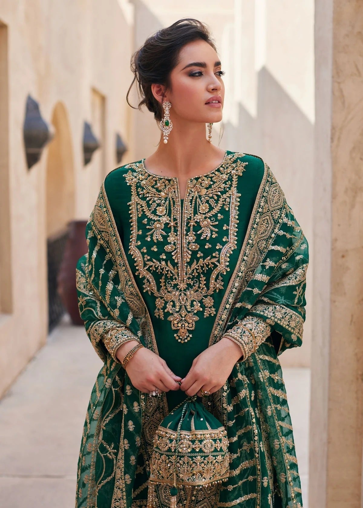 Kanwal Malik | 3 Piece Unstitched Embroidered Korean Silk | Zyra