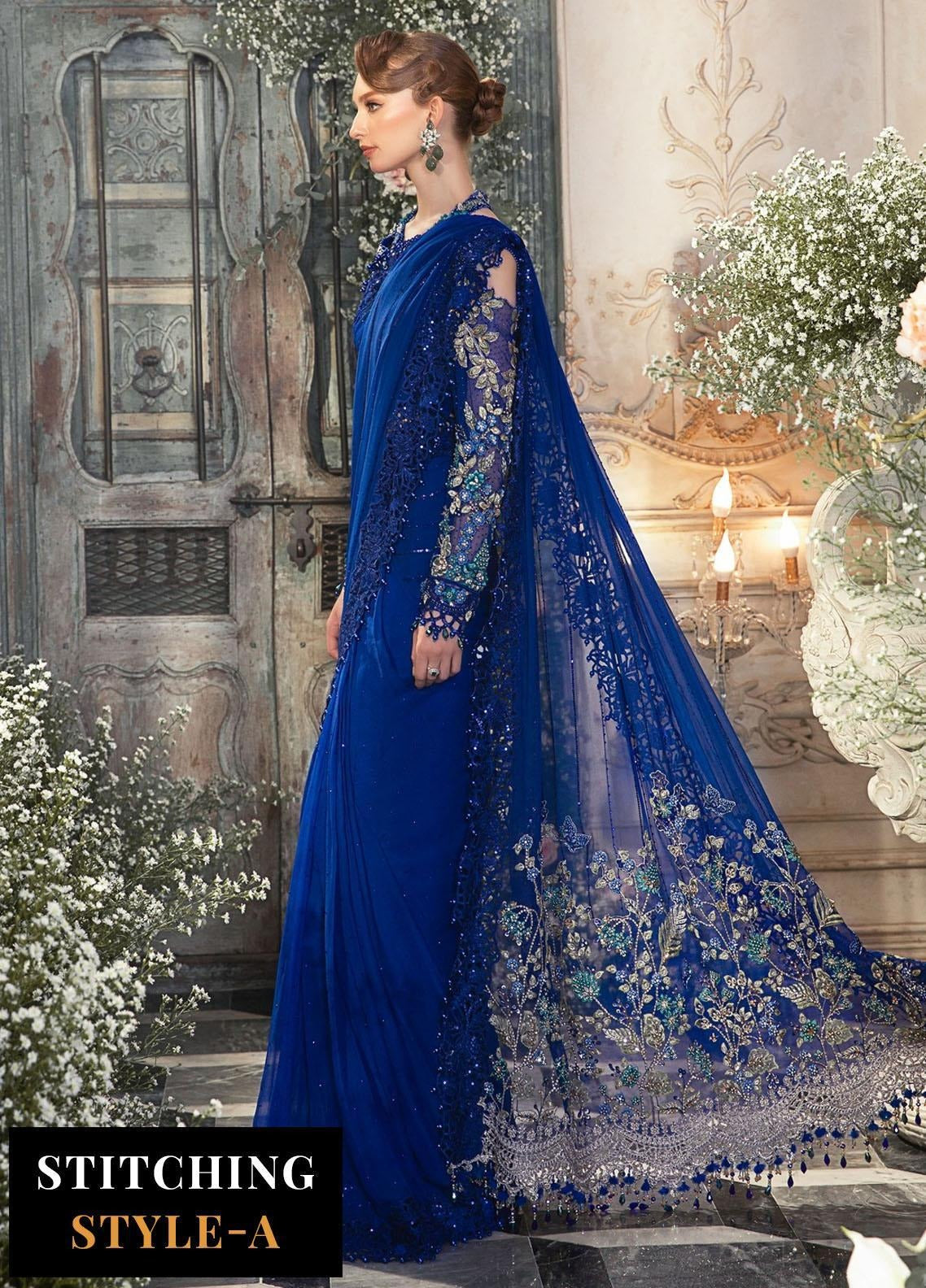 Maria B. | Embroidered Organza Suits Unstitched 4 Piece | MB23MW D2