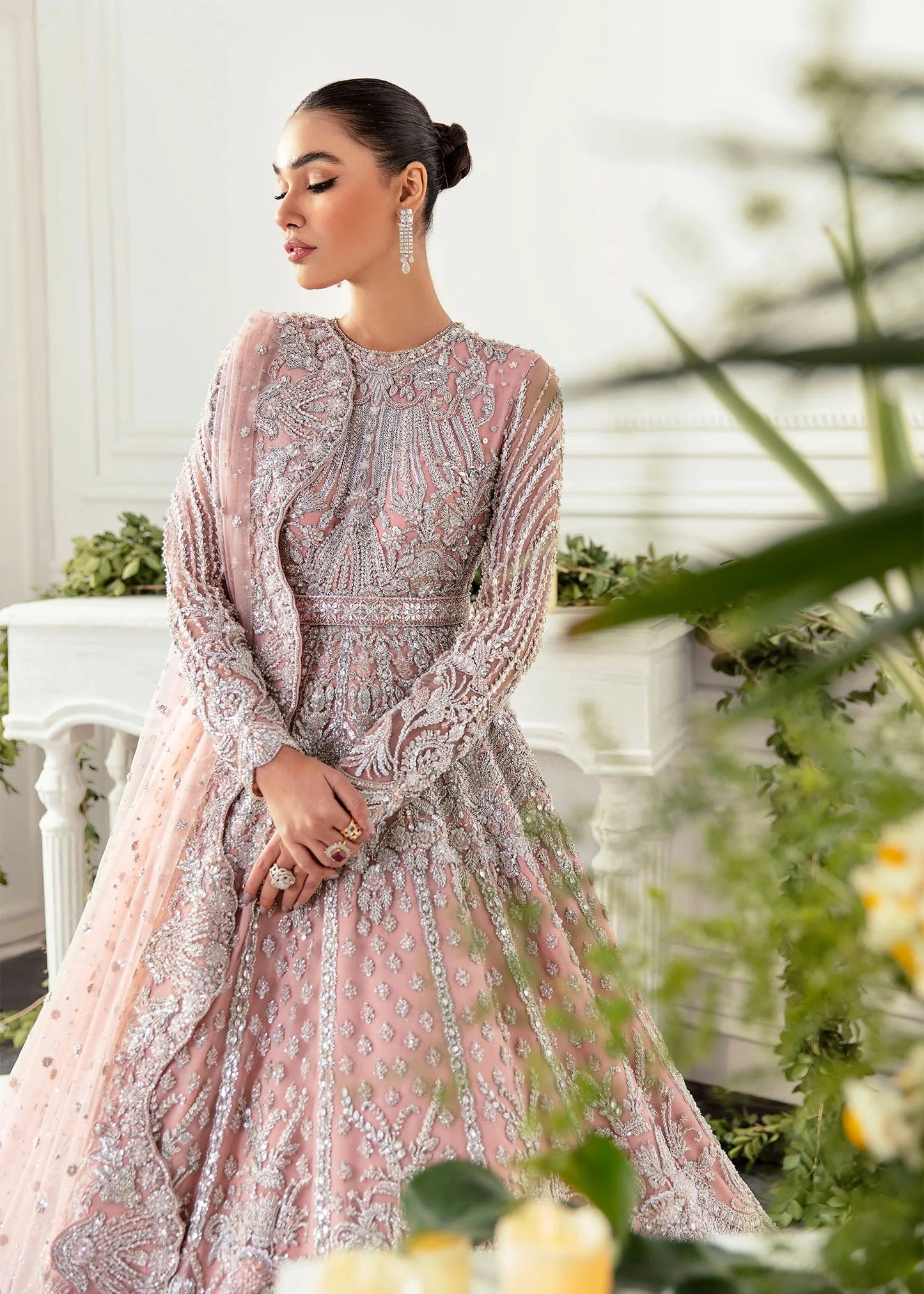 Akbar Aslam |  Bridal Net Maxi | HYACINTH