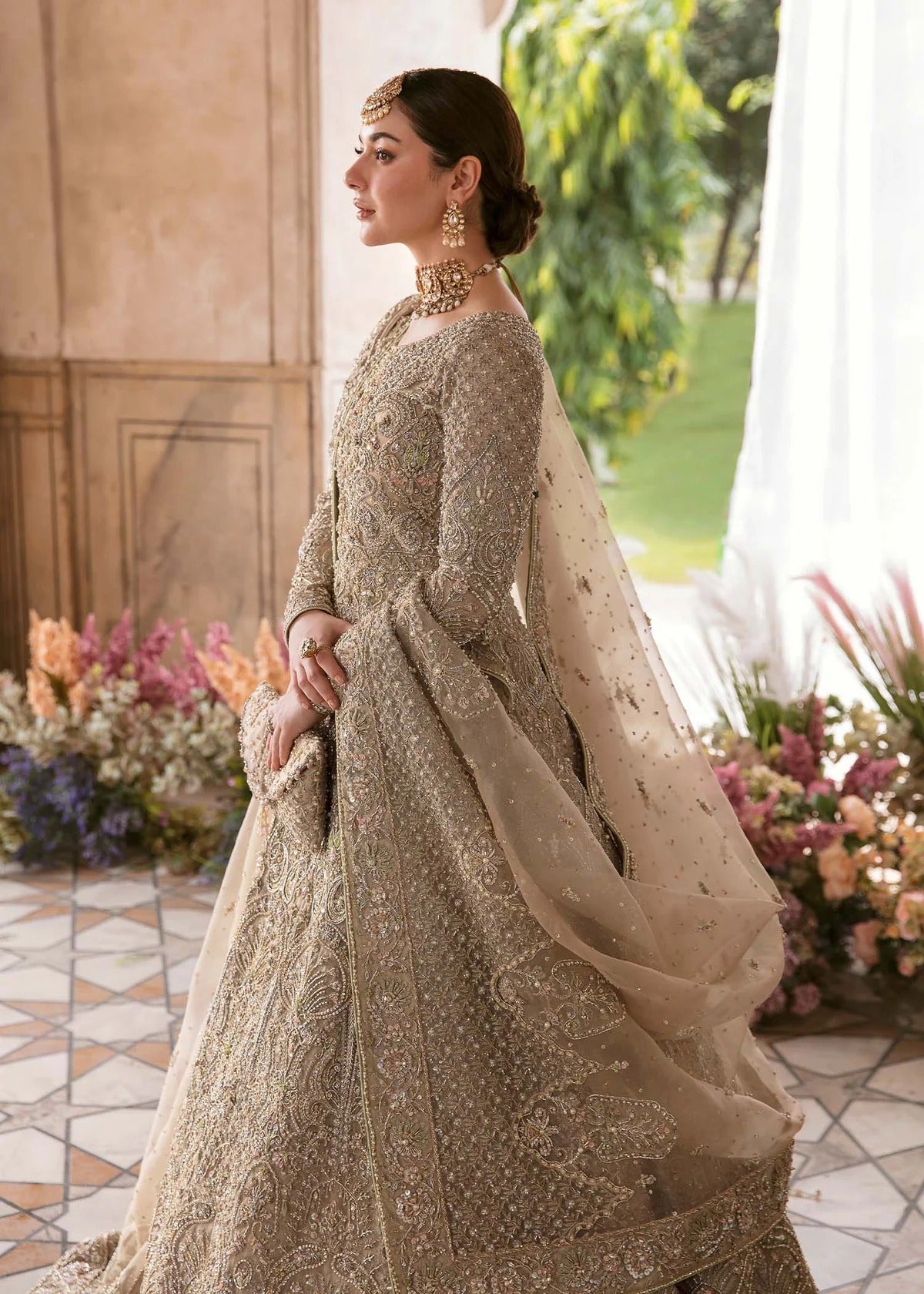 Kanwal Malik | 3 Piece Unstitched Organza Lehnga | Minha