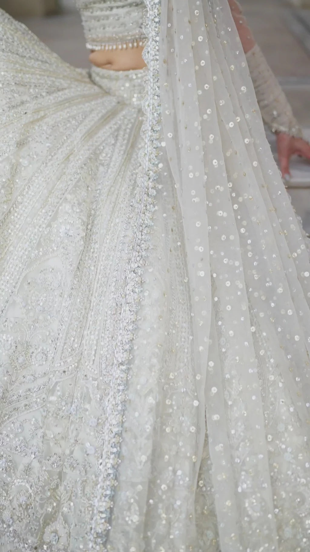 Faiza Saqlain | Unstitched Embellished Net Choli with Lehenga | Cammi