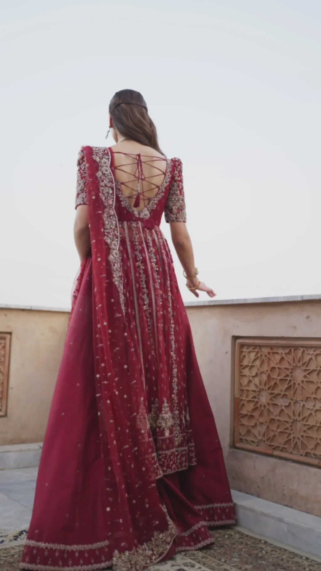 Faiza Saqlain | 3 Piece Unstitched Embroidered Net with Silk Sharara | Zelia
