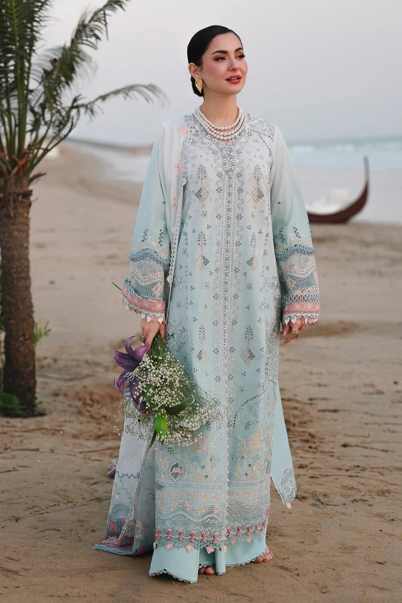 Qalamkar | 3 Piece Unstitched Embroidered Lawn | SA-05 AYRA