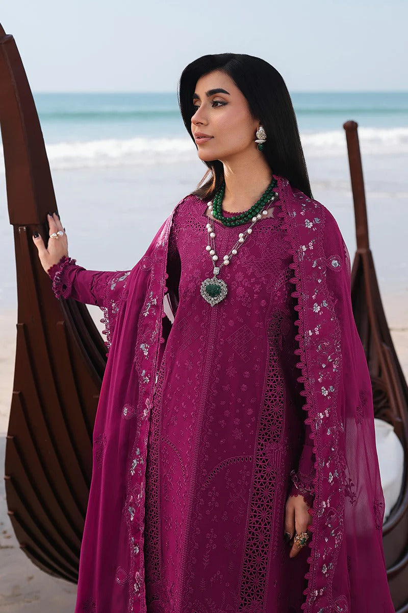 Qalamkar | 3 Piece Unstitched Embroidered Lawn | SA-01 ZARA