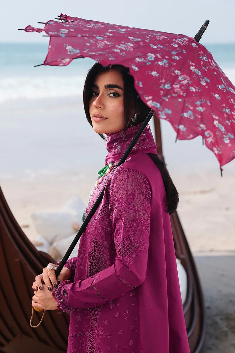 Qalamkar | 3 Piece Unstitched Embroidered Lawn | SA-01 ZARA