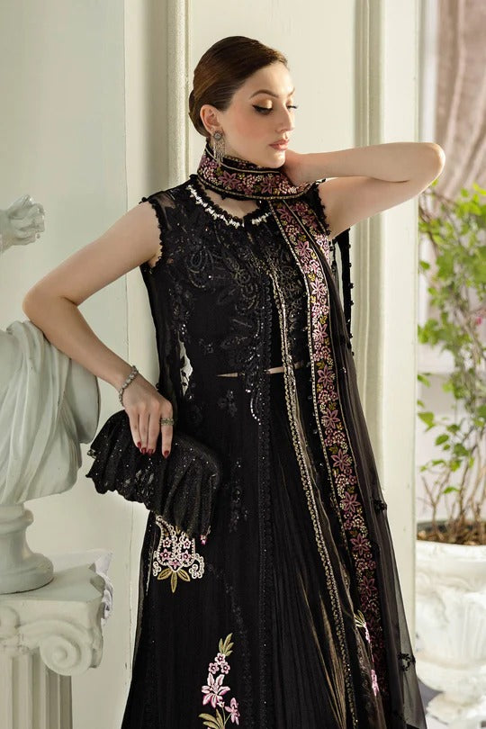 Maria B. | 3 Piece Unstitched Embroidered Chiffon Suit | MPC-25-104