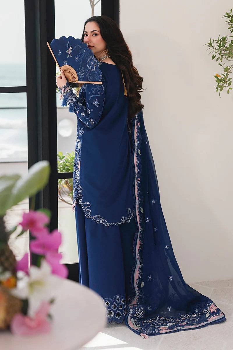 Qalamkar | 3 Piece Unstitched Embroidered Lawn | SA-16 ESMA