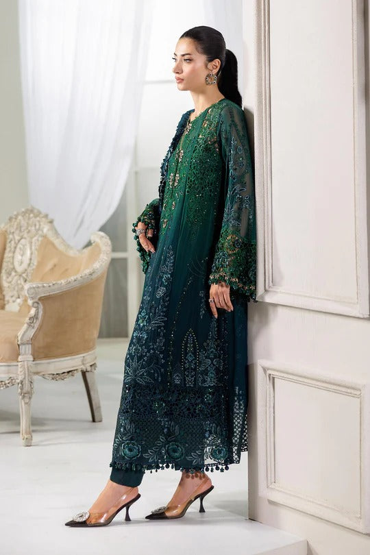 Maria B. | 3 Piece Unstitched Embroidered Chiffon Suit | MPC-25-106