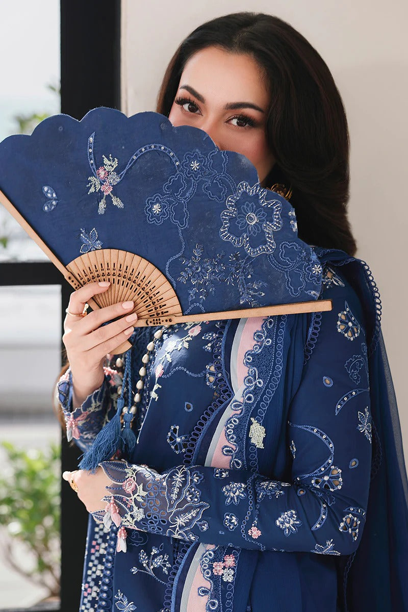 Qalamkar | 3 Piece Unstitched Embroidered Lawn | SA-16 ESMA
