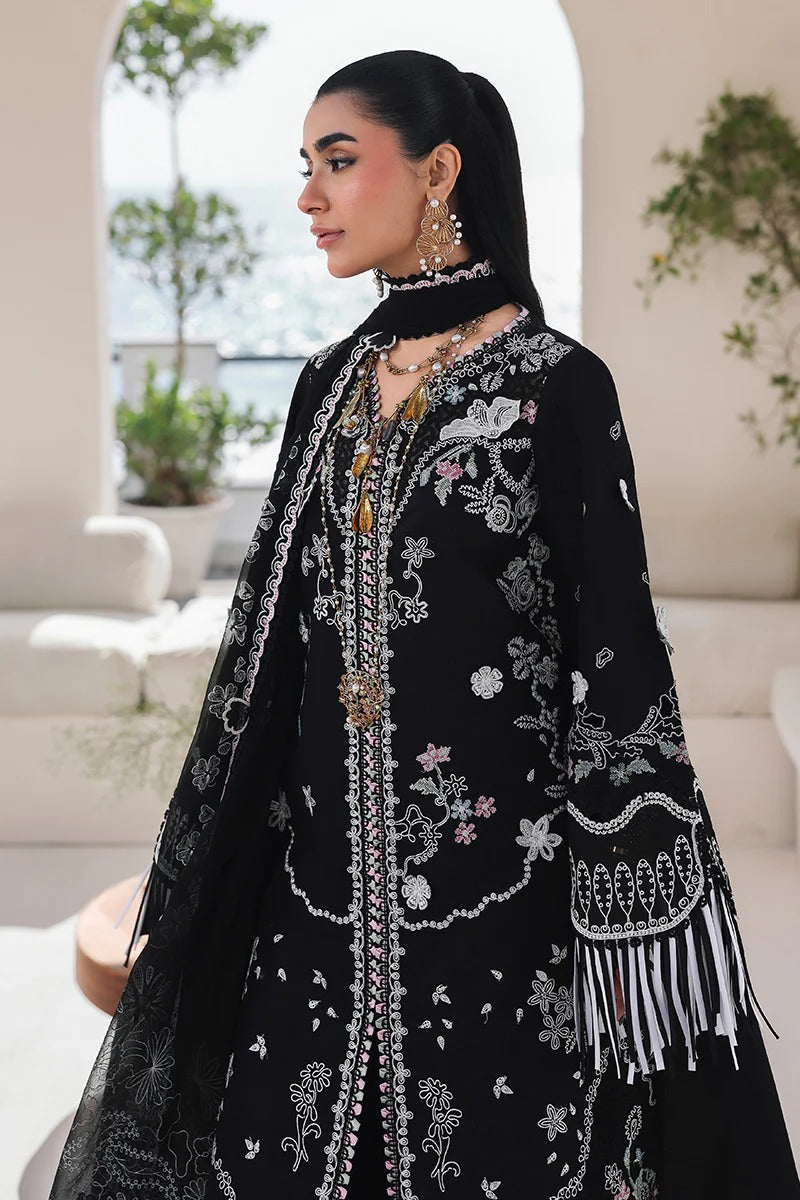Qalamkar | 3 Piece Unstitched Embroidered Lawn | SA-02 LIANA