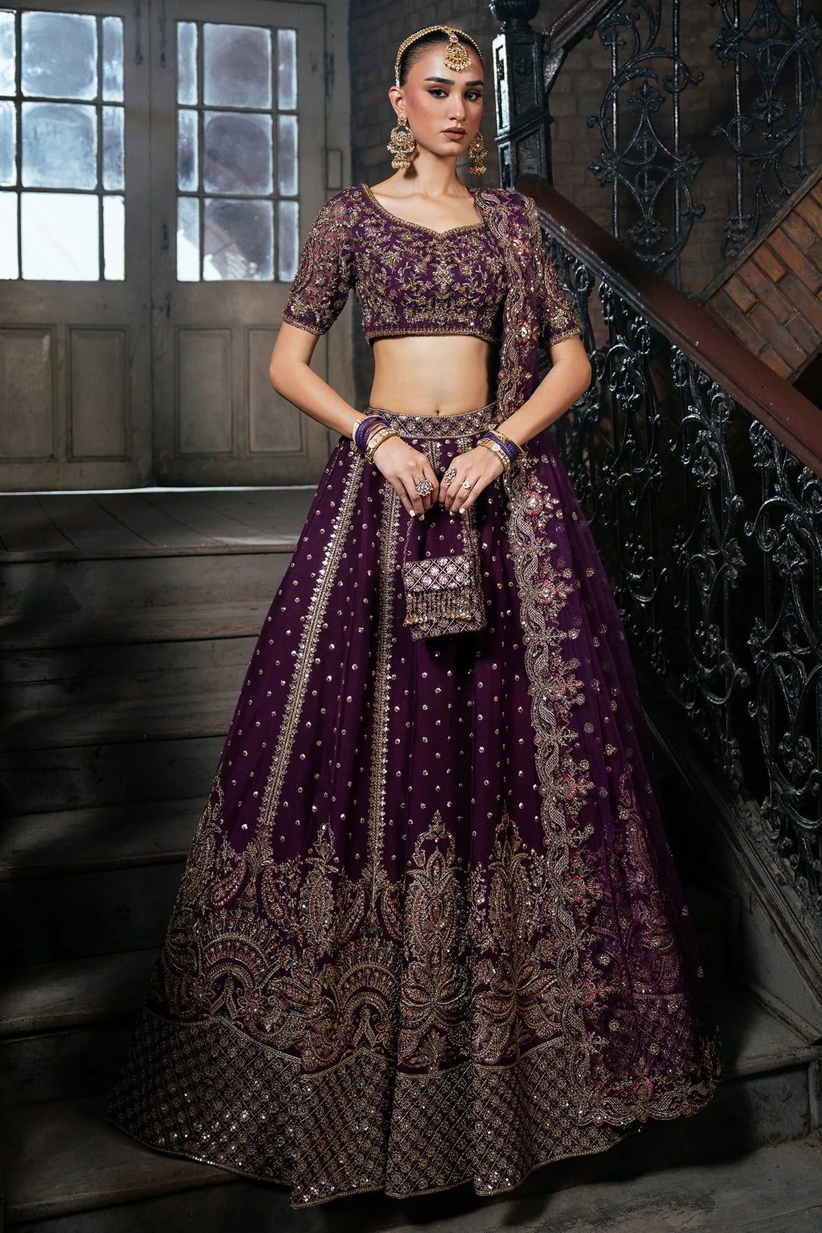 Mina Kashif | 3 Piece Unstitched Embroidered Korean Silk | Zarnoor